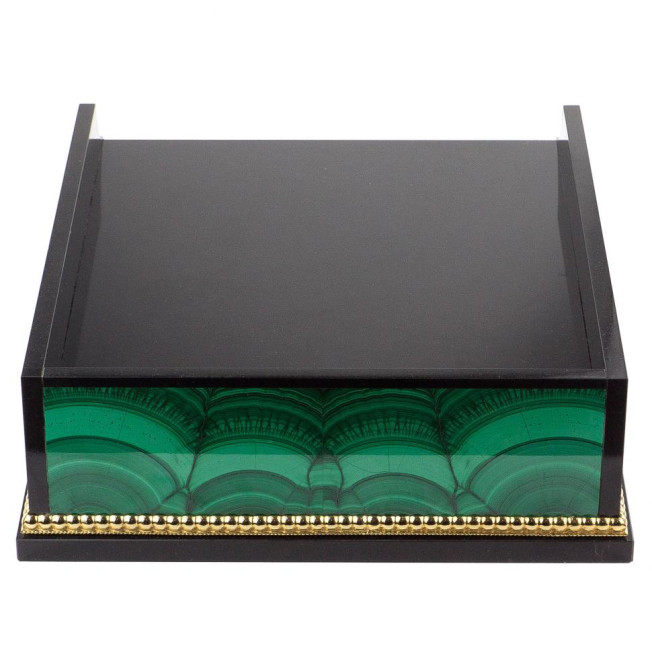 Лоток для бумаги А4 из малахита