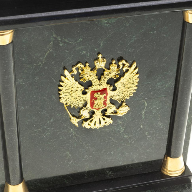 Письменный набор из змеевика "Цезарь" с лотком А4