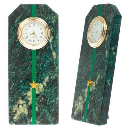 Часы-погон "Младший лейтенант прокуратуры РФ" камень змеевик