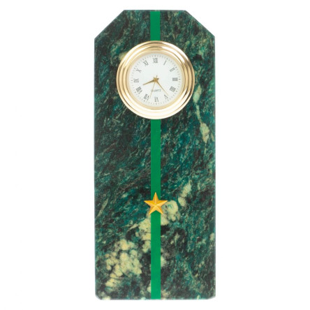 Часы-погон "Младший лейтенант прокуратуры РФ" камень змеевик