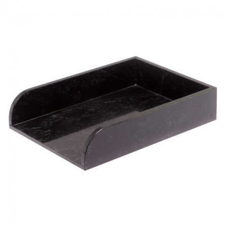 Лоток для бумаг А4 из черного змеевика