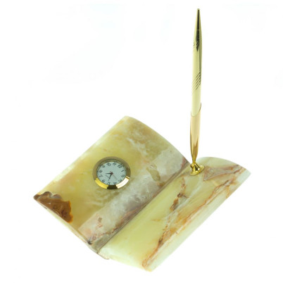 Часы &quot;Книжка&quot; из оникса (6х8)