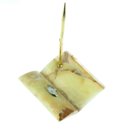 Часы &quot;Книжка&quot; из оникса (6х8)