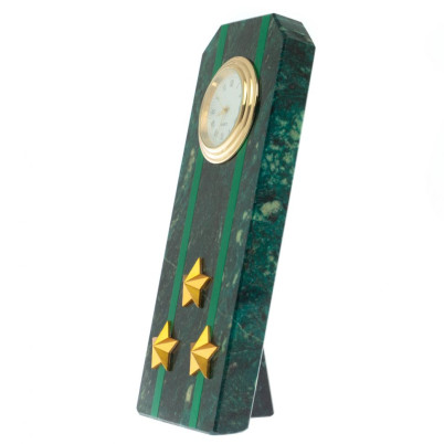 Часы-погон &quot;Полковник прокуратуры РФ&quot; камень змеевик