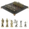 Шахматы настольные "Римские лучники" 28х28 см из камня лемезит