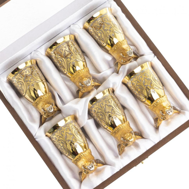 Стопки перевертыши "Кабан" набор 6 шт Златоуст