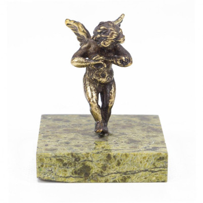 Статуэтка из бронзы и змеевика &quot;Танцующий ангел&quot;