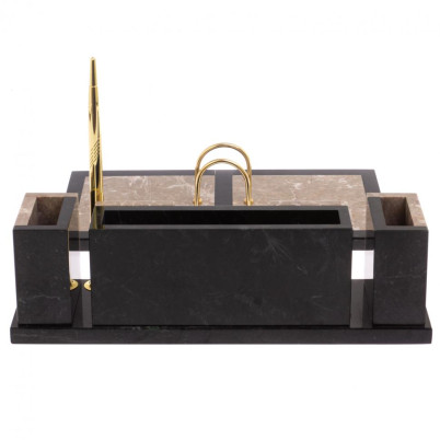 Настольный набор &quot;Люкс бежевый мрамор