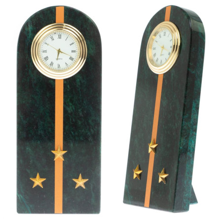 Часы "Погон старший лейтенант МЧС" камень змеевик