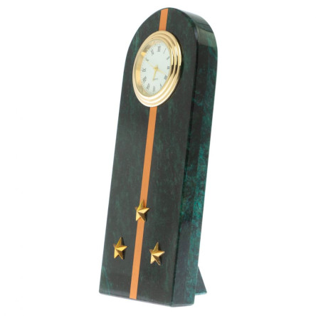 Часы "Погон старший лейтенант МЧС" камень змеевик