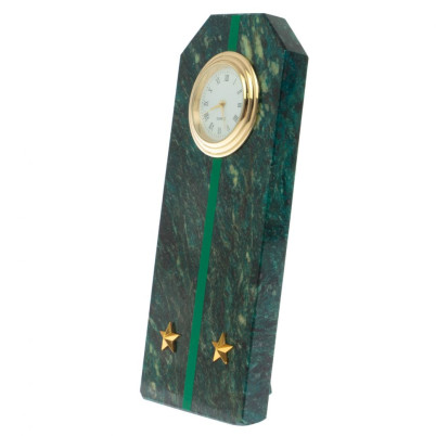 Часы-погон &quot;Лейтенант прокуратуры РФ&quot; камень змеевик