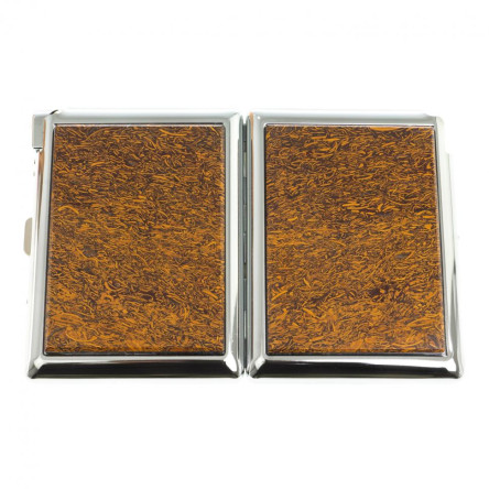 Портсигар на 20 сигарет с зажигалкой камень яшма змеиная