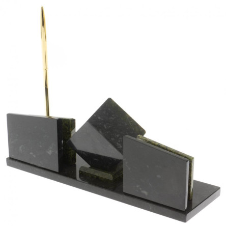 Мини-набор из камня змеевик "Куб"