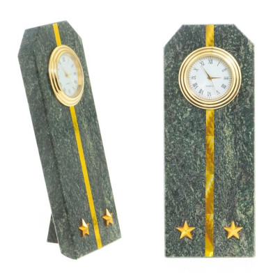 Часы &quot;Погон лейтенант таможни&quot; камень змеевик