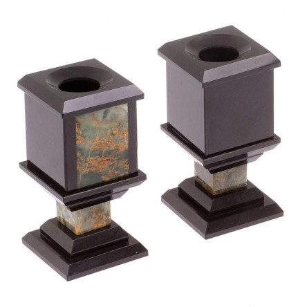 Письменный прибор "Орел" камень офиокальцит