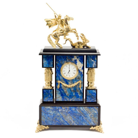 Часы "Георгий Победоносец" лазурит