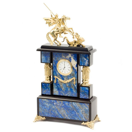 Часы "Георгий Победоносец" лазурит