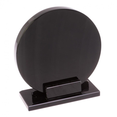 Диск из черного обсидиана 15 см (обсидиановое зеркало)