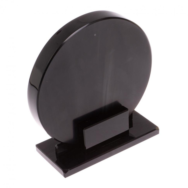 Диск из черного обсидиана 15 см (обсидиановое зеркало)