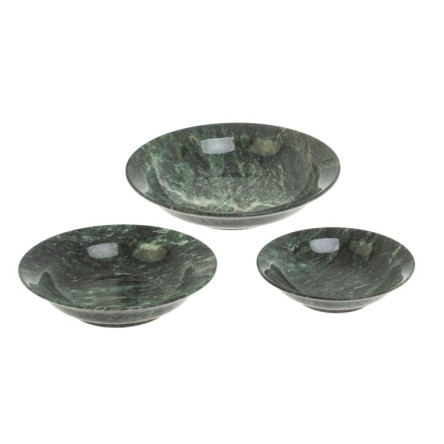 Набор тарелок из шабровского змеевика 3 шт