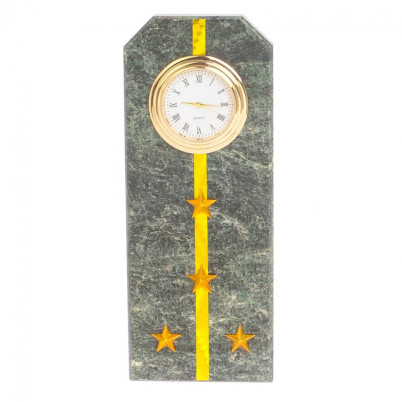 Часы &quot;Погон капитан таможни&quot; камень змеевик