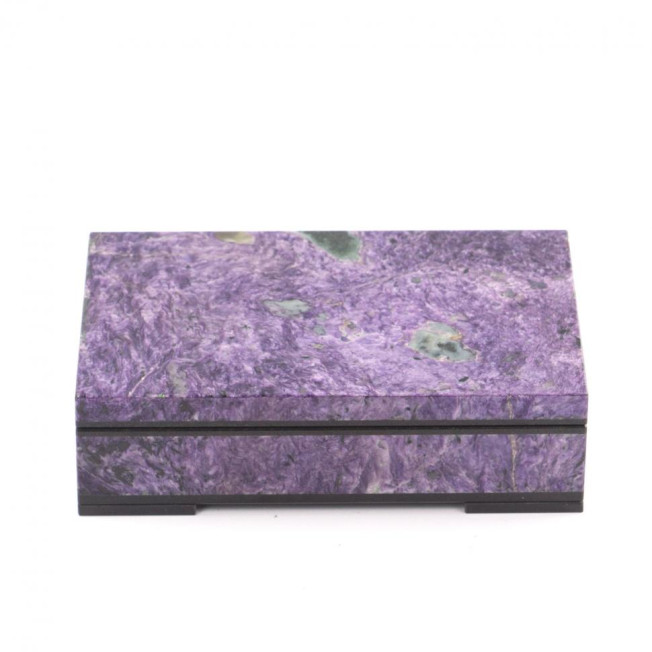 Шкатулка из натурального чароита "Открытие" 16,5х11х5 см