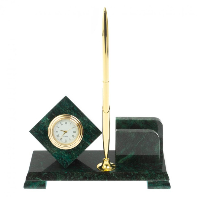 Письменный мини-набор &quot;Кубик&quot; змеевик