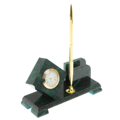 Письменный мини-набор &quot;Кубик&quot; змеевик