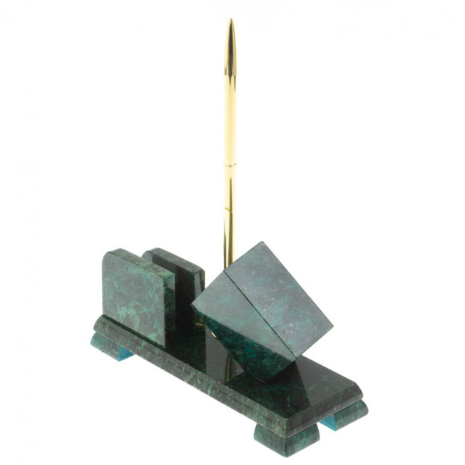 Письменный мини-набор &quot;Кубик&quot; змеевик