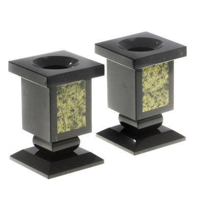 Письменный набор &quot;Орел&quot; из змеевика с бюваром и лотком для бумаг А4