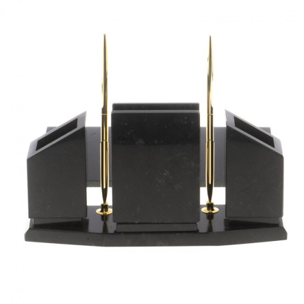 Письменный набор "Супер" с гербом РФ камень лемезит