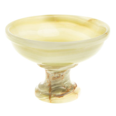 Ваза для фруктов, конфетница из камня оникс 10х10х7 см (4)