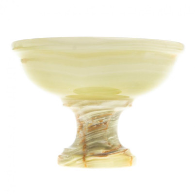 Ваза для фруктов, конфетница из камня оникс 10х10х7 см (4)