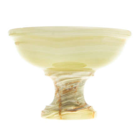 Ваза для фруктов, конфетница из камня оникс 10х10х7 см (4)