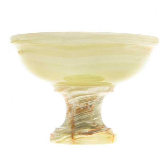 Ваза для фруктов, конфетница из камня оникс 10х10х7 см (4)