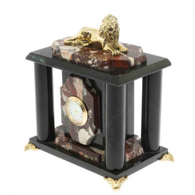 Часы "Лев" из креноида и бронзы