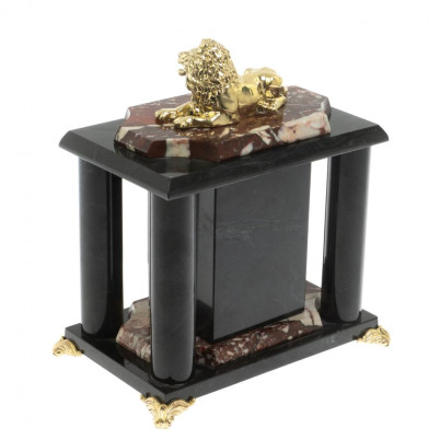 Часы "Лев" из креноида и бронзы