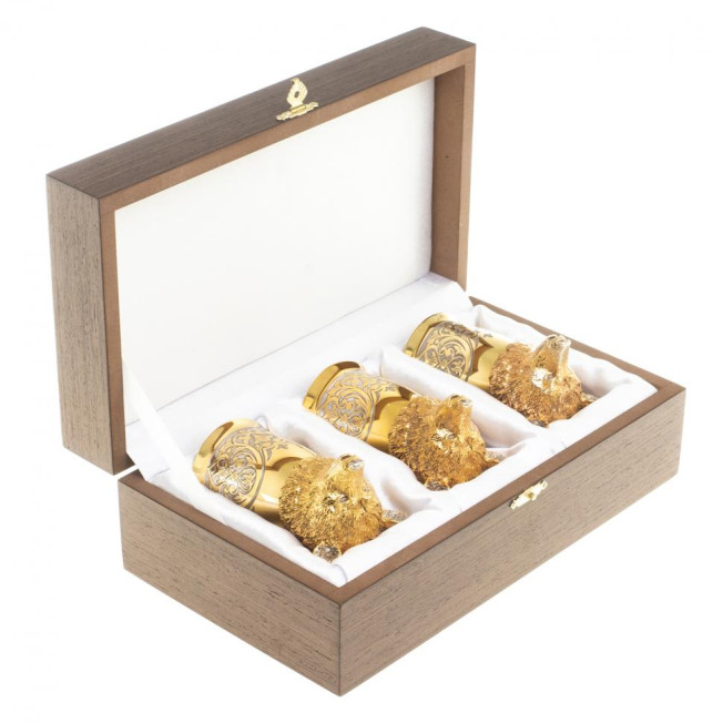 Стопки перевертыши "Медведь" 60 мл 3 шт Златоуст