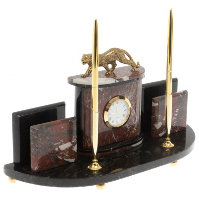 Настольный прибор &quot;Гепард&quot; из креноида