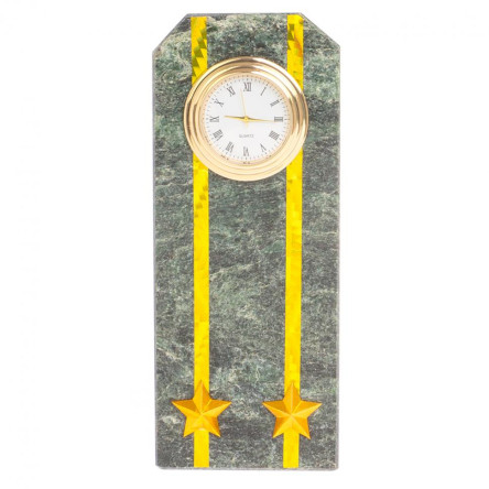 Часы "Погон подполковник таможни" камень змеевик