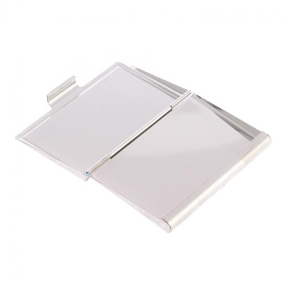 Карманная визитница из камня лиственит цвет серебро