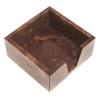 Лоток для бумаг &quot;Кубарик&quot; из лемезита 11х11х5 см