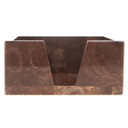 Лоток для бумаг "Кубарик" из лемезита 11х11х5 см