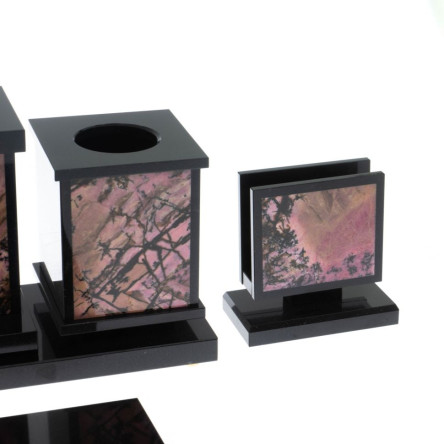 Настольный набор "Орел" из родонита