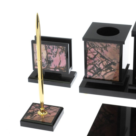 Настольный набор "Орел" из родонита