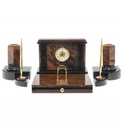 Письменный набор &quot;Королевский&quot; из обсидиана