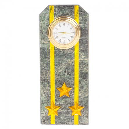 Часы "Погон полковник таможни" камень змеевик