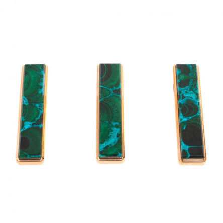 Электронная зажигалка USB камень малахит с хризоколлой