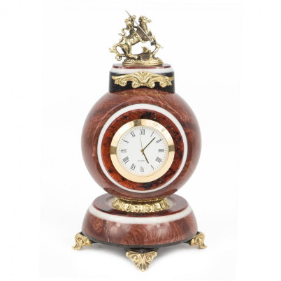 Часы &quot;Георгий Победоносец&quot; лемезит бронза