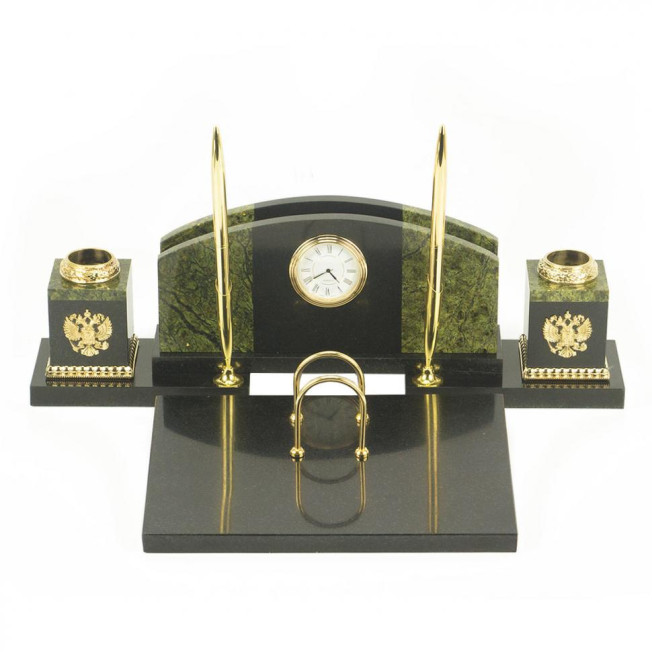 Настольный набор  из змеевика